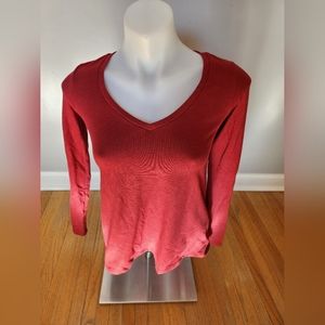 American eagle soft and sexy plush red long sleeve shirt size xs